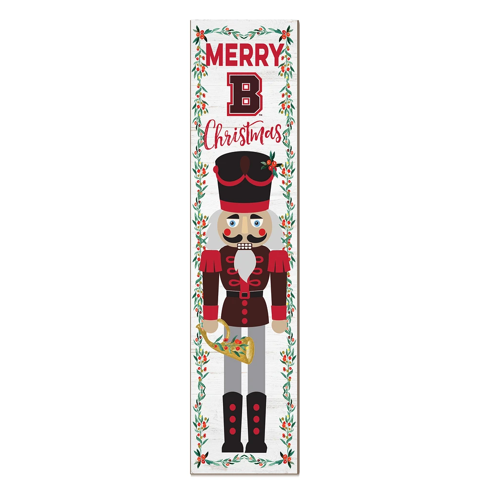 Brown Bears 11" x 46" Nutcracker Holiday Leaner Sign
