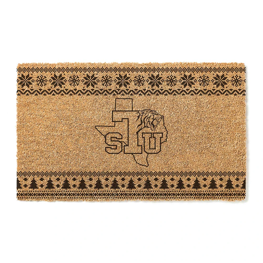 Texas Southern Tigers 18" x 30" Holiday Coir Doormat