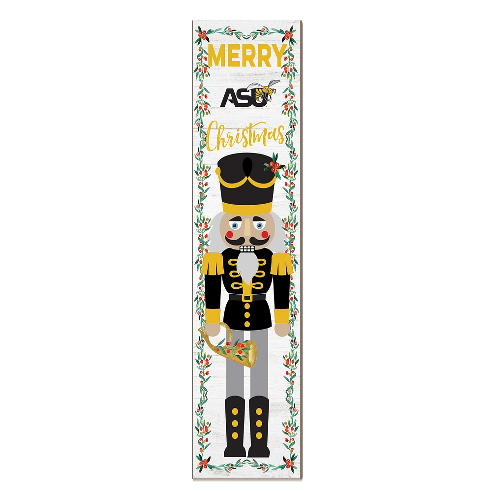 Alabama State Hornets 11" x 46" Nutcracker Holiday Leaner Sign