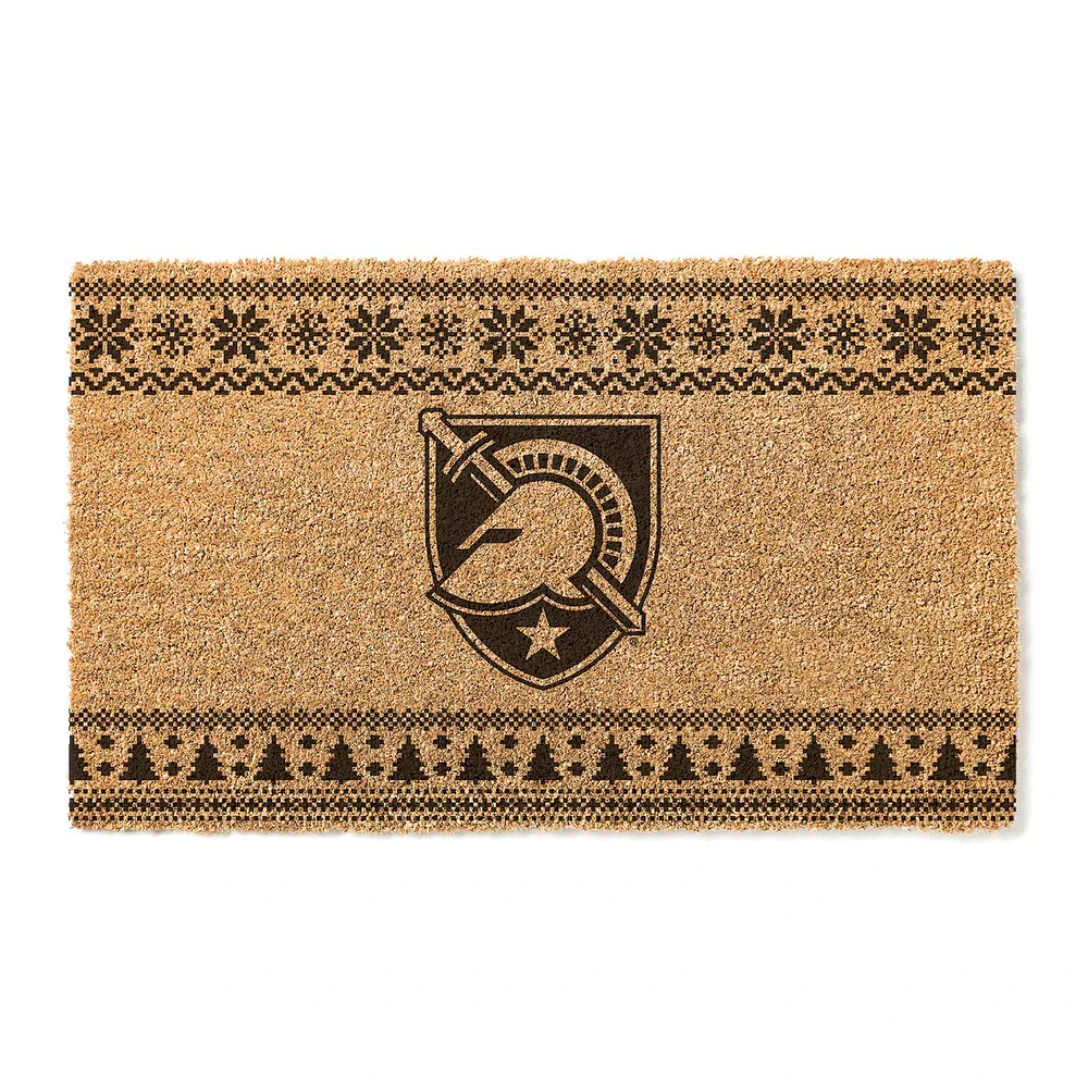 Army Black Knights 18" x 30" Holiday Coir Doormat