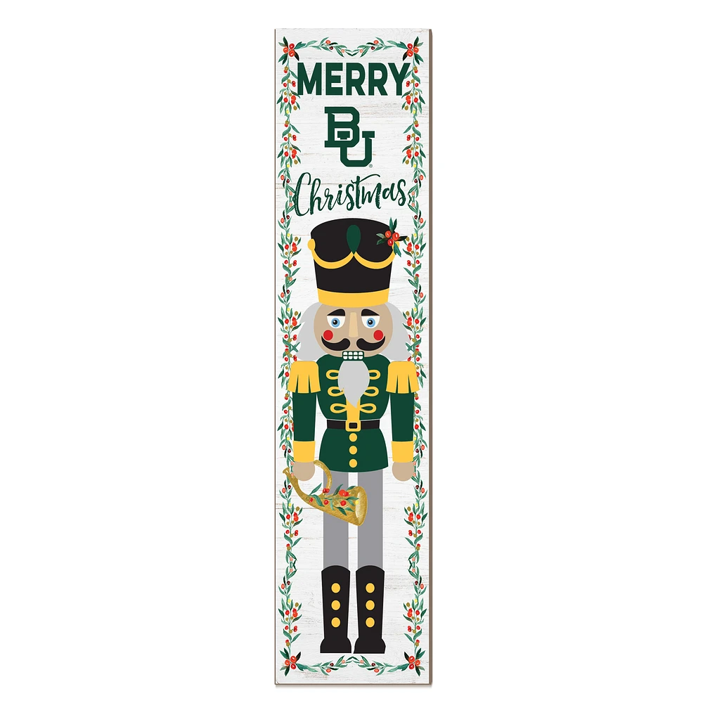 Baylor Bears 11" x 46" Nutcracker Holiday Leaner Sign