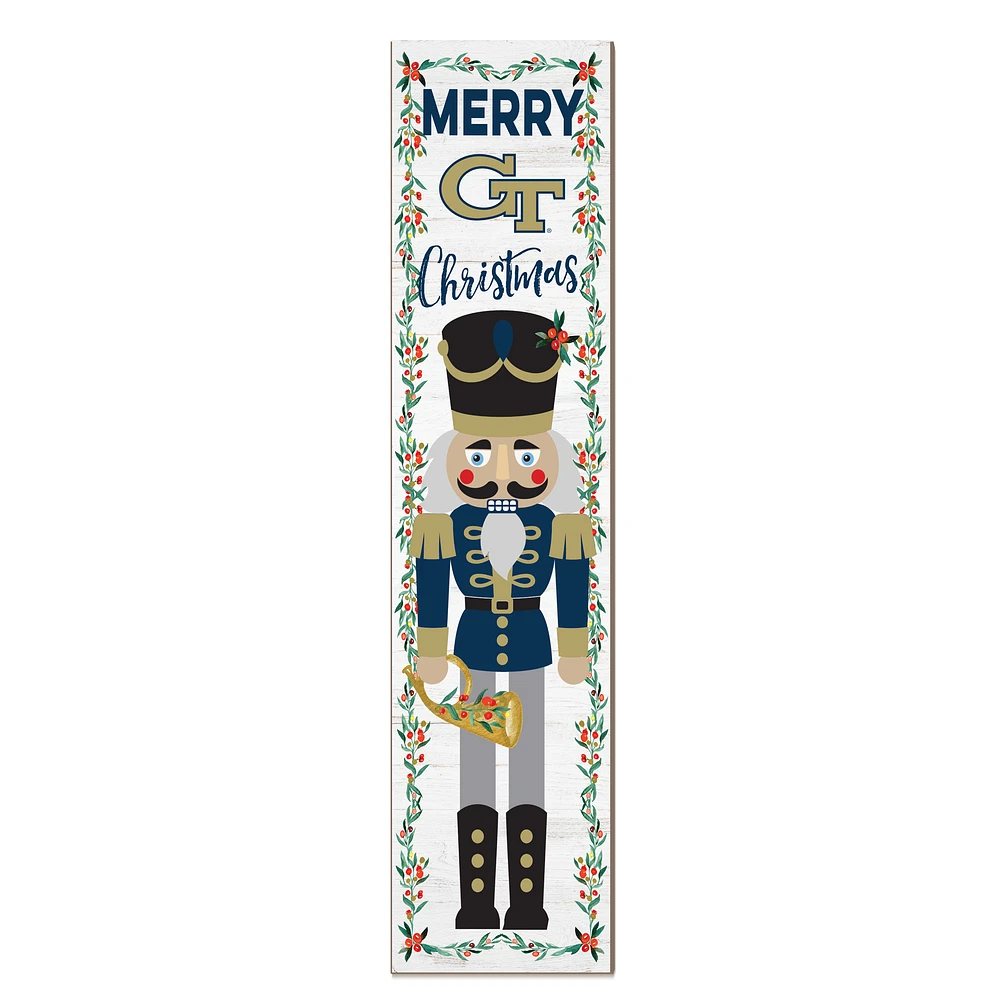 Georgia Tech Yellow Jackets 11" x 46" Nutcracker Holiday Leaner Sign