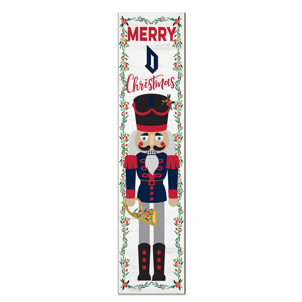Duquesne Dukes 11" x 46" Nutcracker Holiday Leaner Sign