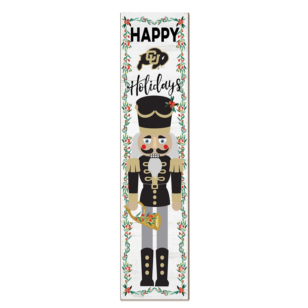 Colorado Buffaloes 11" x 46" Nutcracker Holiday Leaner Sign