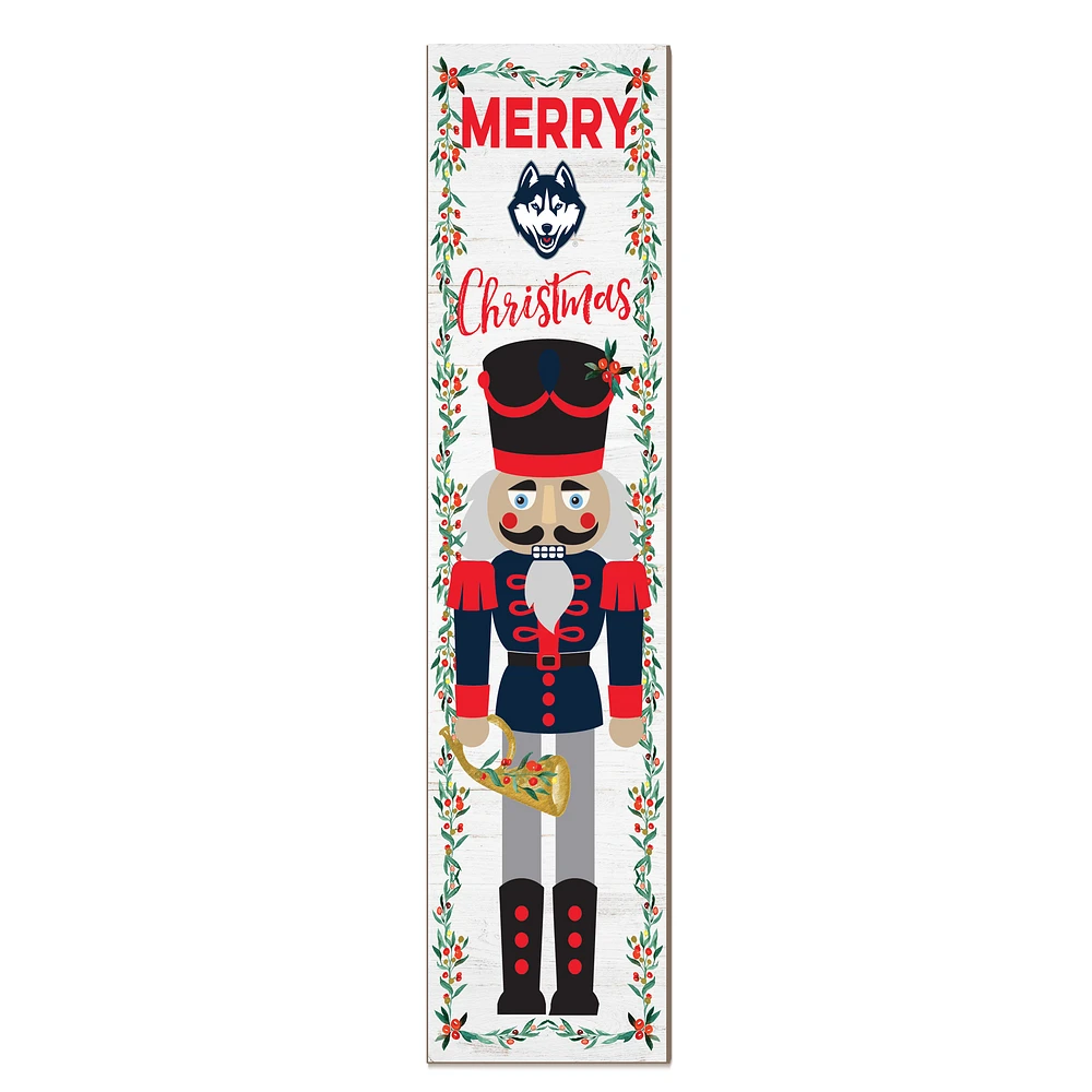 UConn Huskies 11" x 46" Nutcracker Holiday Leaner Sign