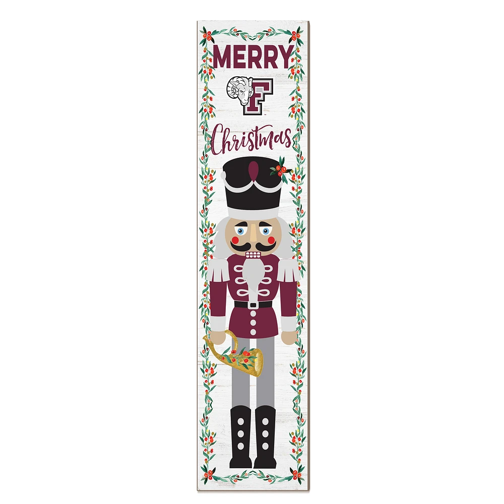 Fordham Rams 11" x 46" Nutcracker Holiday Leaner Sign