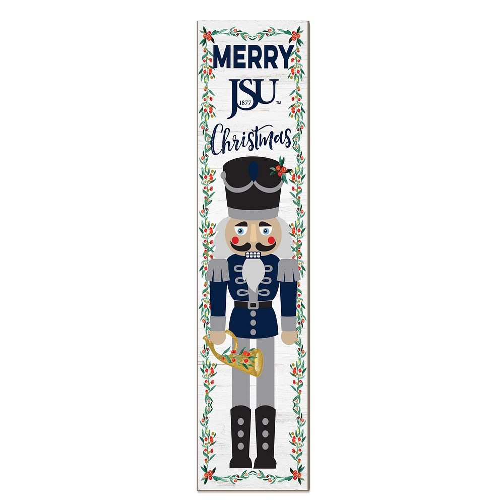 Jackson State Tigers 11" x 46" Nutcracker Holiday Leaner Sign