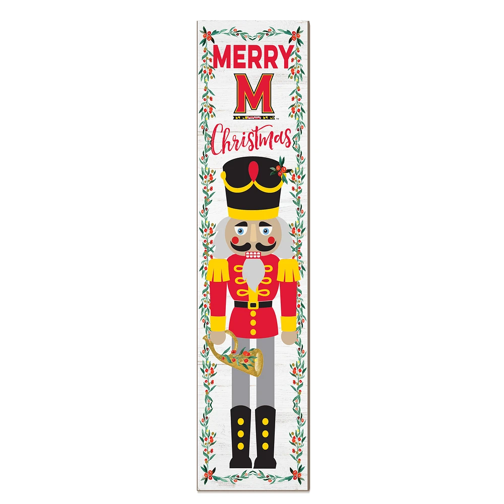 Maryland Terrapins 11" x 46" Nutcracker Holiday Leaner Sign