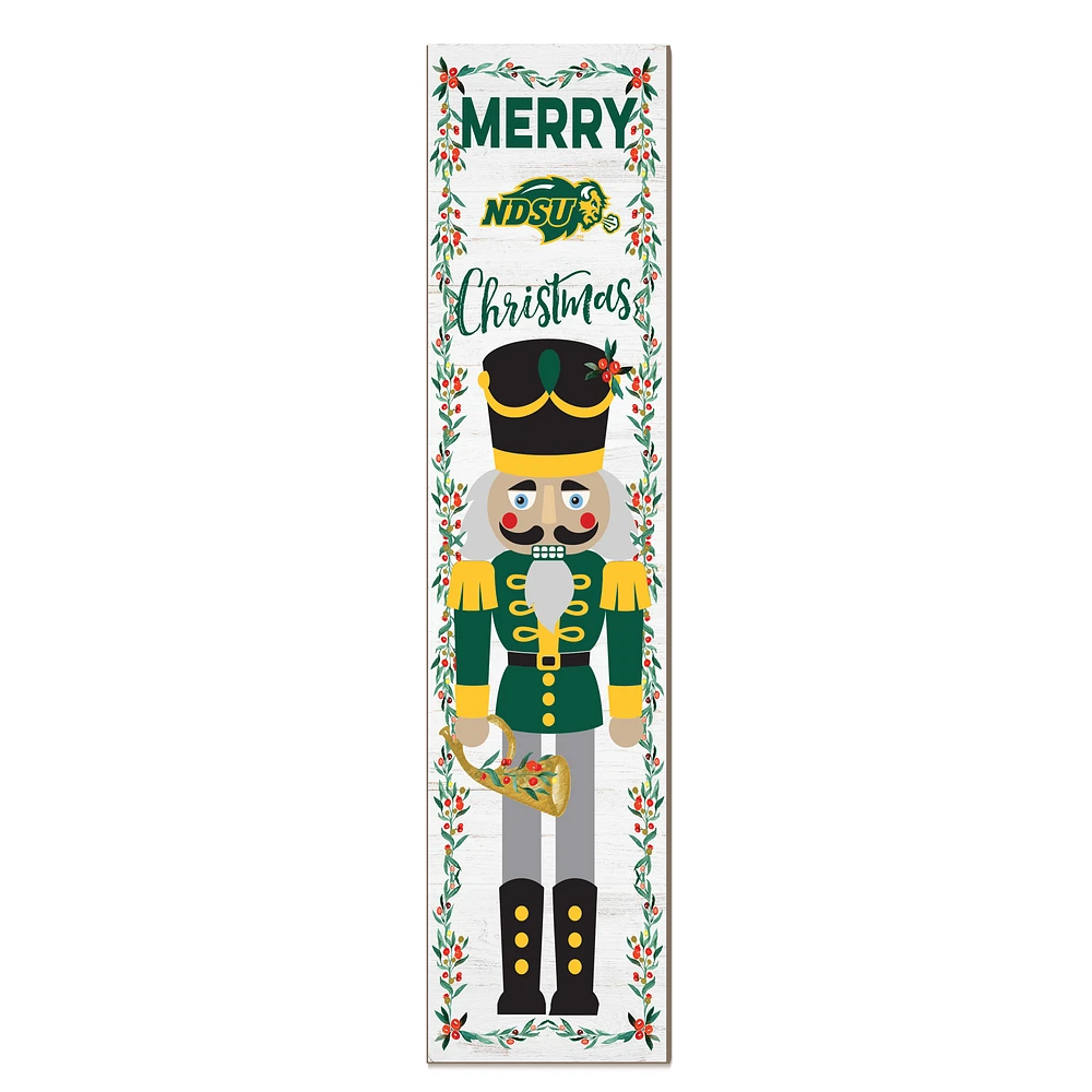 NDSU Bison 11" x 46" Nutcracker Holiday Leaner Sign