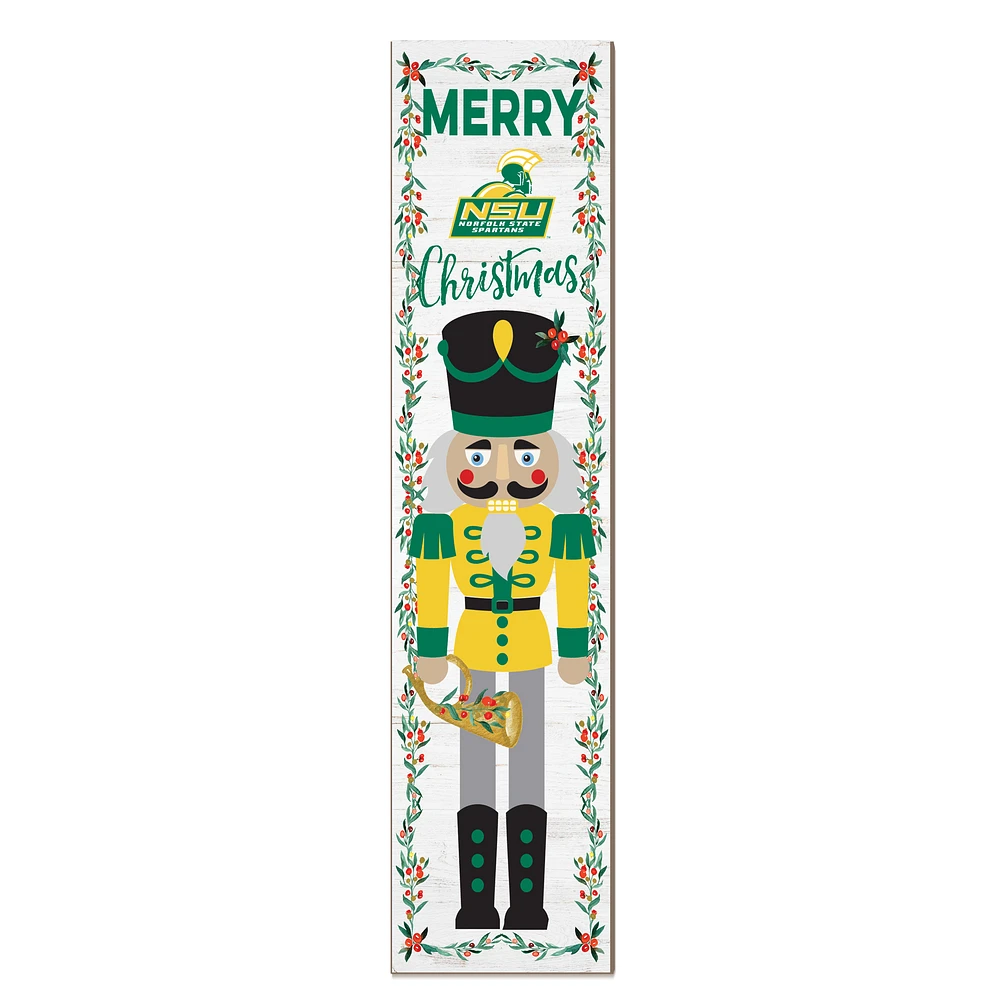 Norfolk State Spartans 11" x 46" Nutcracker Holiday Leaner Sign