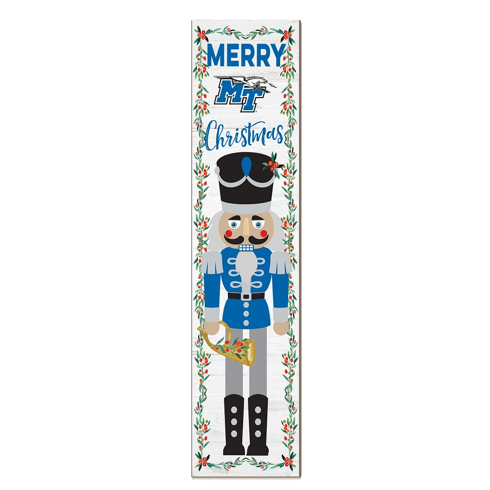 MTSU Blue Raiders 11" x 46" Nutcracker Holiday Leaner Sign