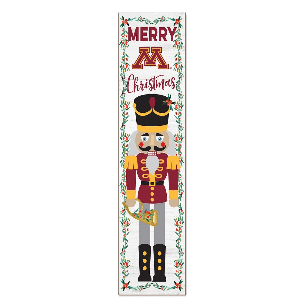 Minnesota Golden Gophers 11" x 46" Nutcracker Holiday Leaner Sign