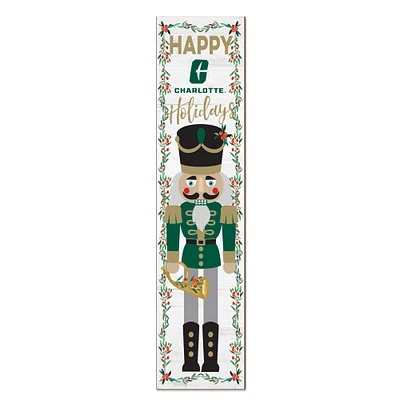 Charlotte 49ers 11" x 46" Nutcracker Holiday Leaner Sign
