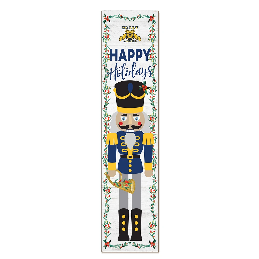 North Carolina A&T Aggies 11" x 46" Nutcracker Holiday Leaner Sign