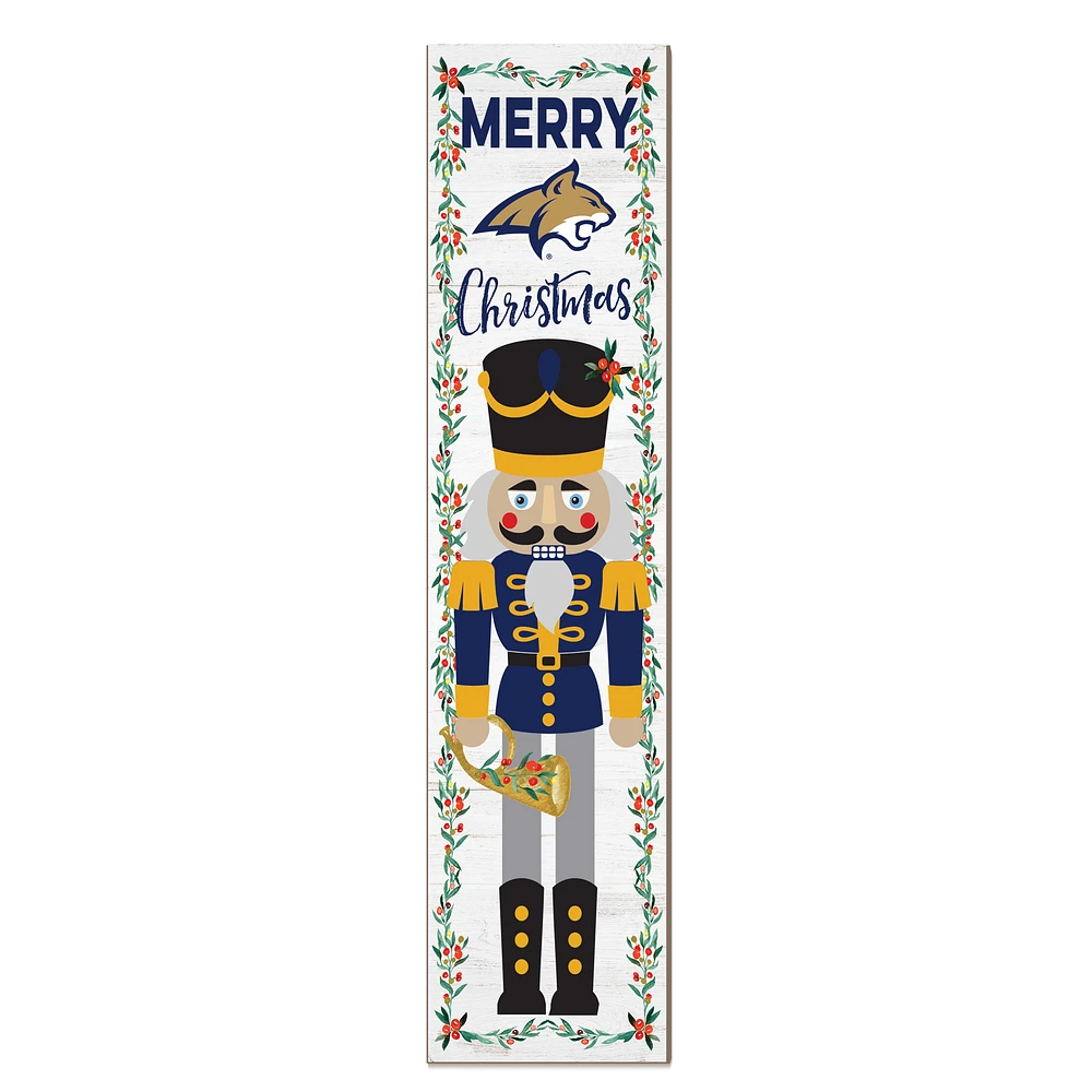 Montana State Bobcats 11" x 46" Nutcracker Holiday Leaner Sign