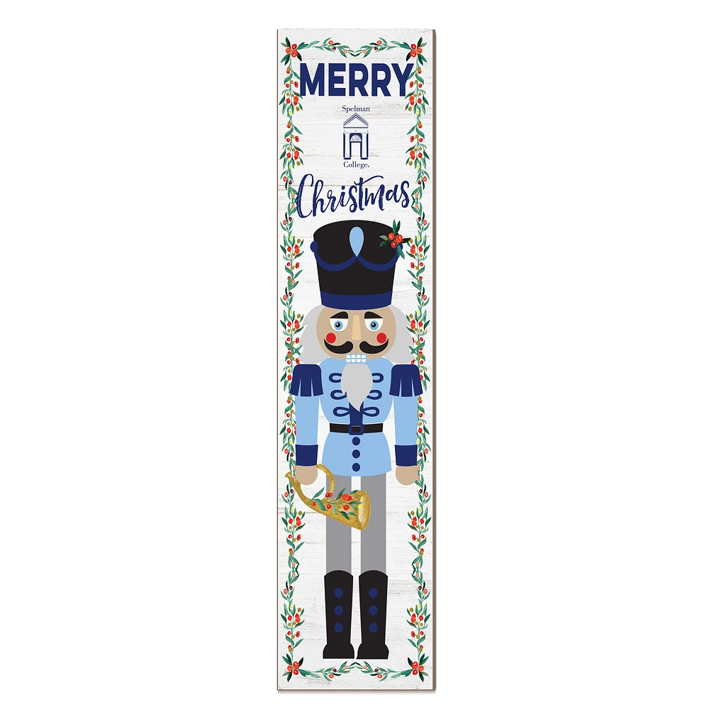 Spelman College Jaguars 11" x 46" Nutcracker Holiday Leaner Sign