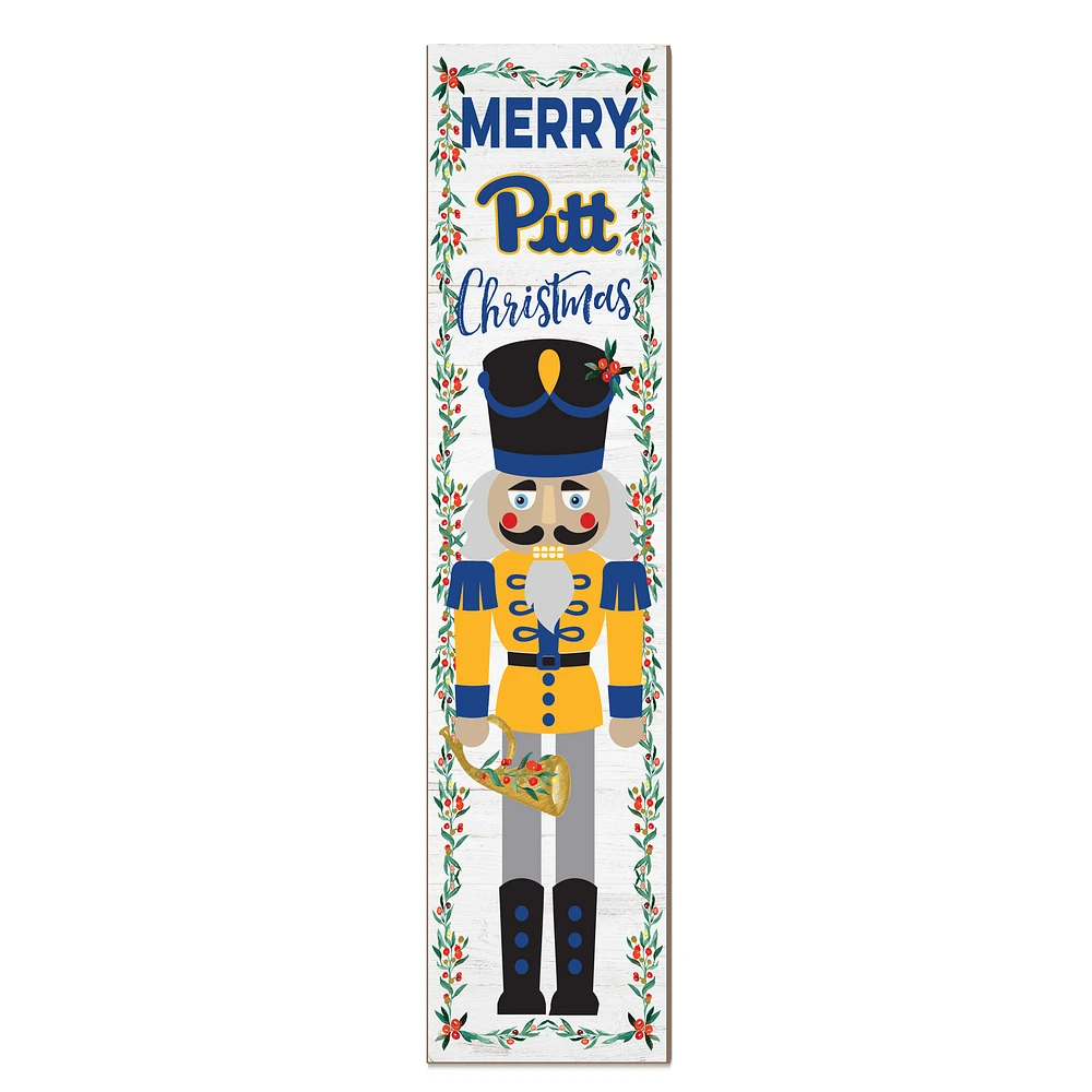 Pitt Panthers 11" x 46" Nutcracker Holiday Leaner Sign