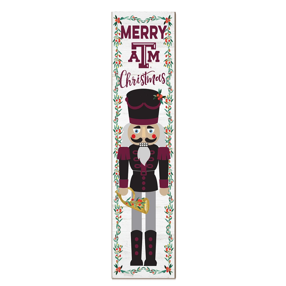 Texas A&M Aggies 11" x 46" Nutcracker Holiday Leaner Sign