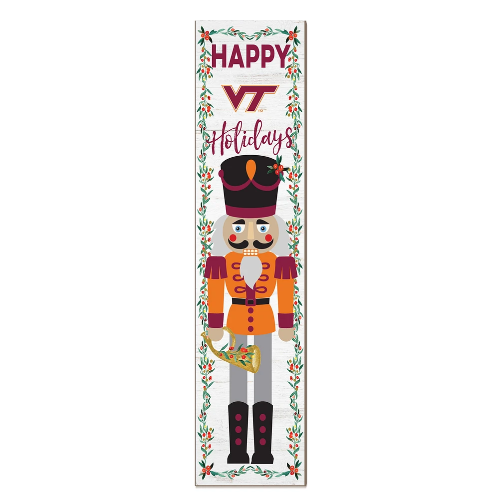 Virginia Tech Hokies 11" x 46" Nutcracker Holiday Leaner Sign