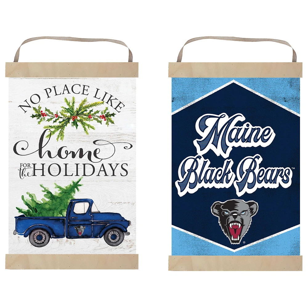 Maine Black Bears 12" x 20" Reversible Banner Sign