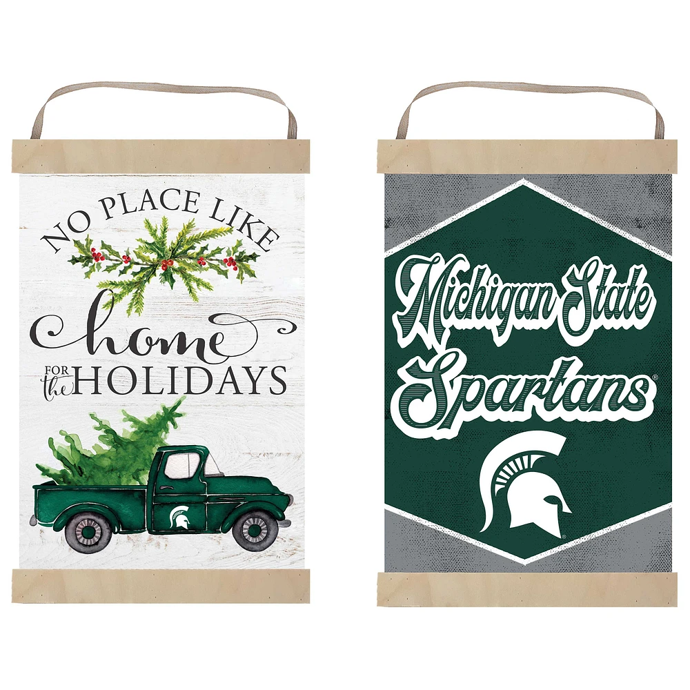 Michigan State Spartans 12" x 20" Reversible Banner Sign