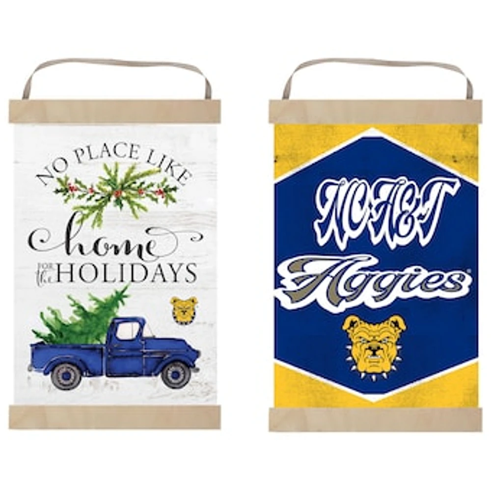 North Carolina A&T Aggies 12" x 20" Reversible Banner Sign