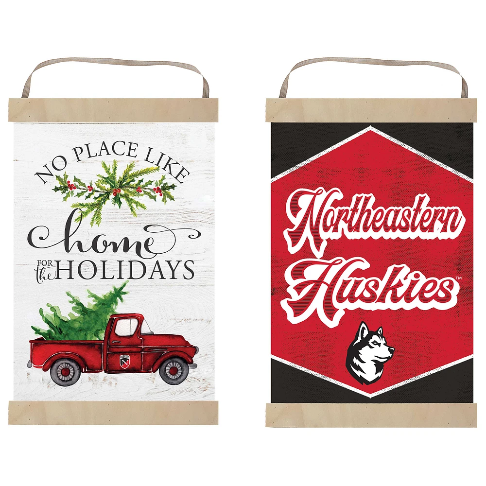 Northeastern Huskies 12" x 20" Reversible Banner Sign