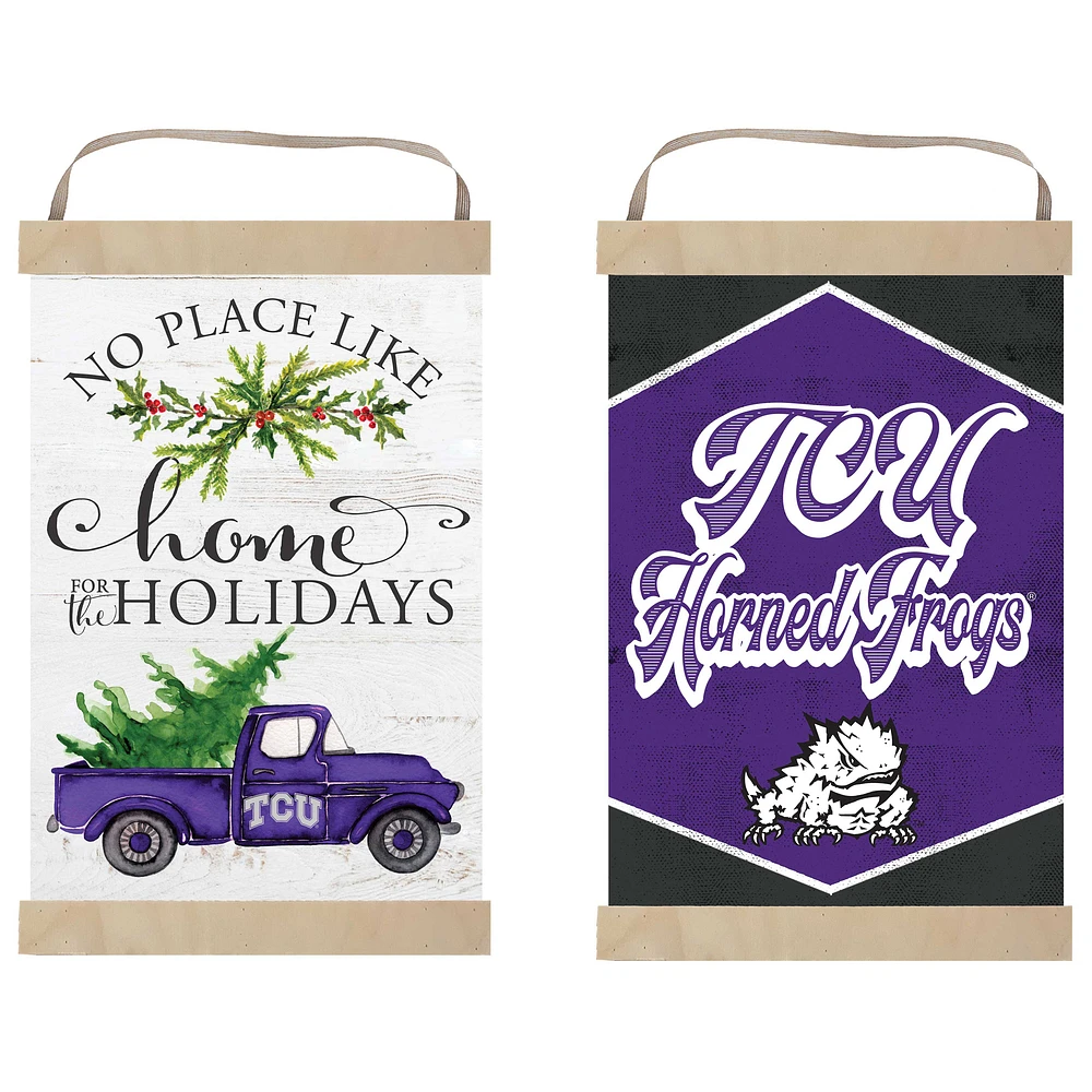 TCU Horned Frogs 12" x 20" Reversible Banner Sign