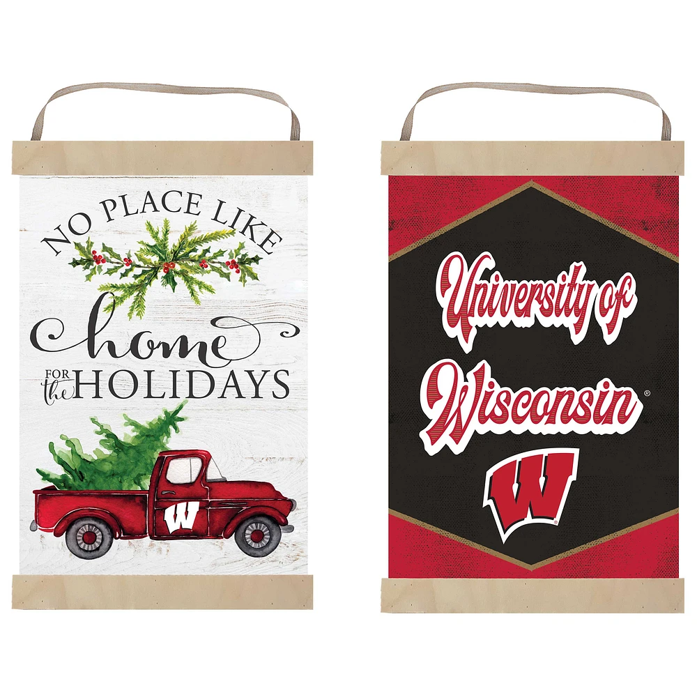 Wisconsin Badgers 12" x 20" Reversible Banner Sign