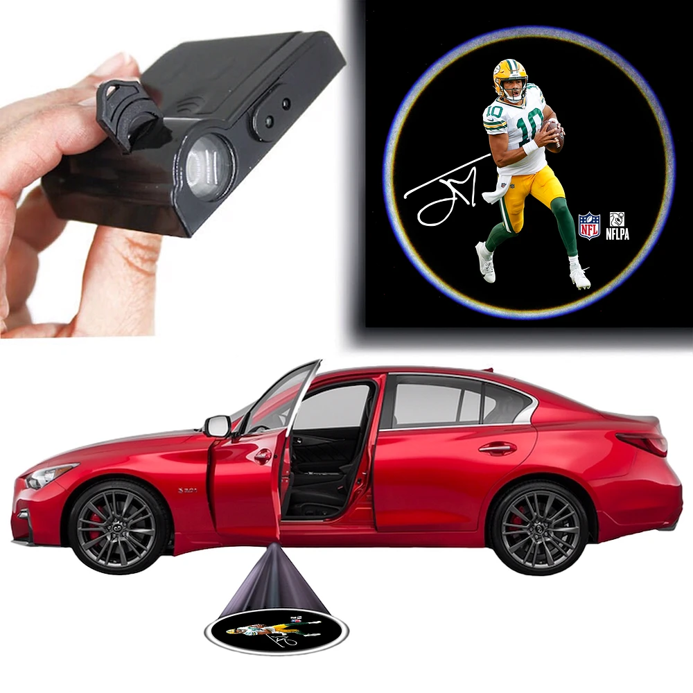 Jordan Love Green Bay Packers Player LED Car Door Light
