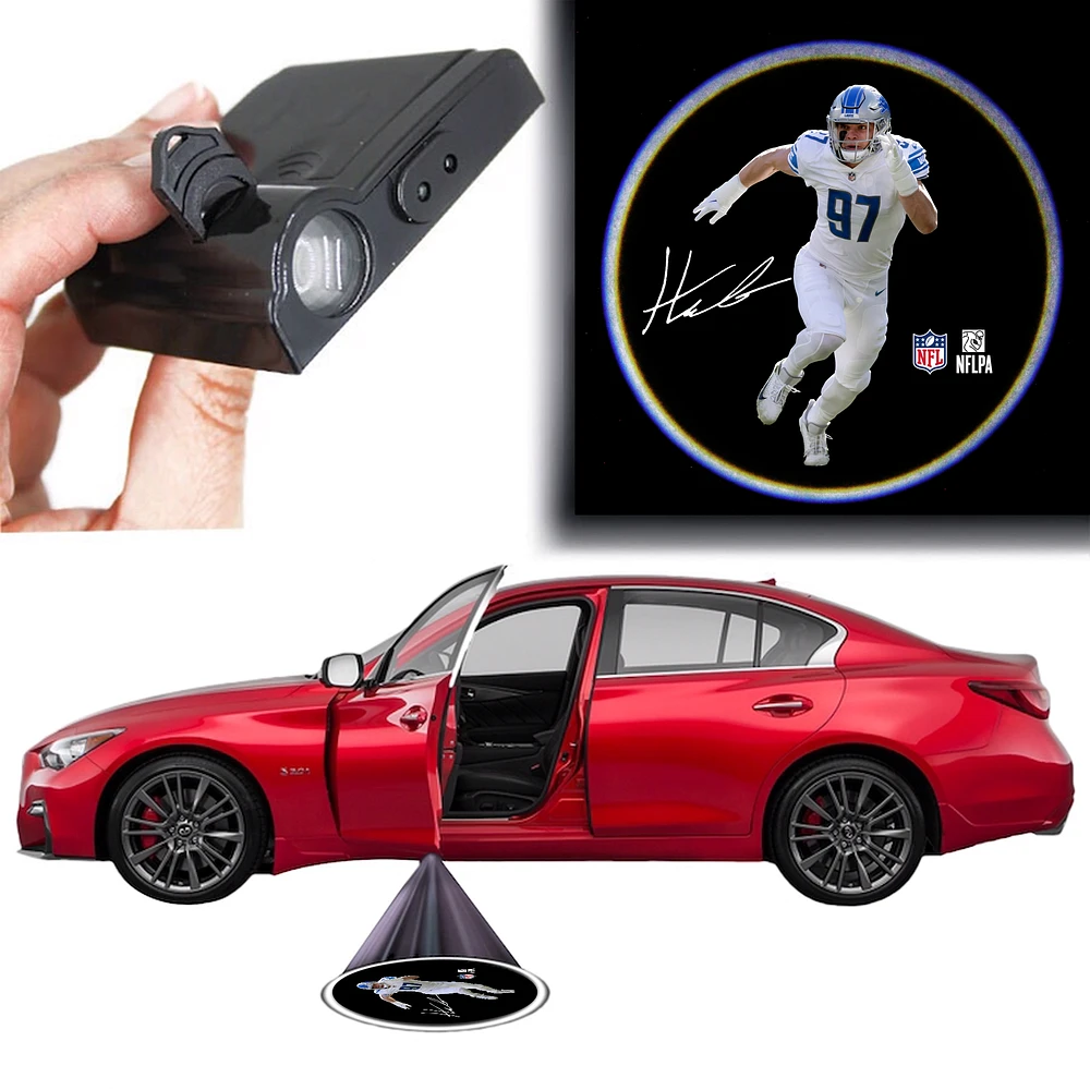 Aidan Hutchinson Detroit Lions Player LED Car Door Light