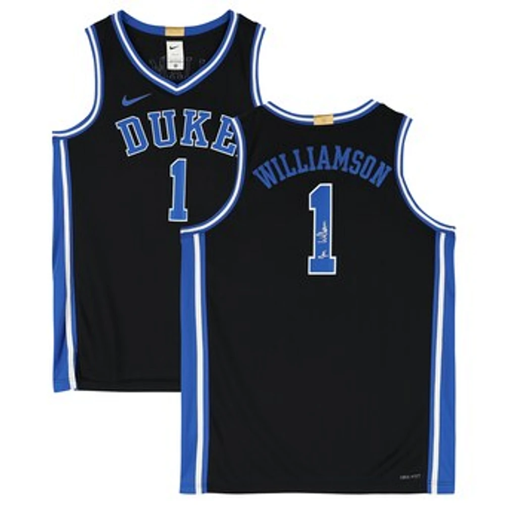 Zion Williamson Duke Blue Devils Autographed Black Nike Alumni Player Limited Swingman Jersey