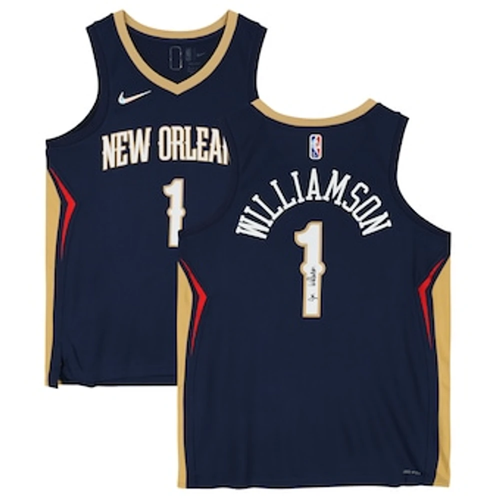 Zion Williamson New Orleans Pelicans Autographed 2020-21 Nike Diamond Icon Edition Swingman Jersey