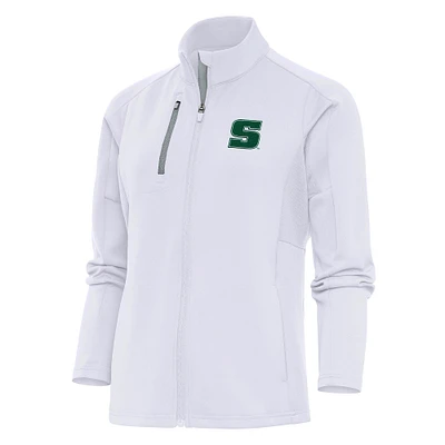 Women's Antigua White Slippery Rock Pride Generation Full-Zip Jacket