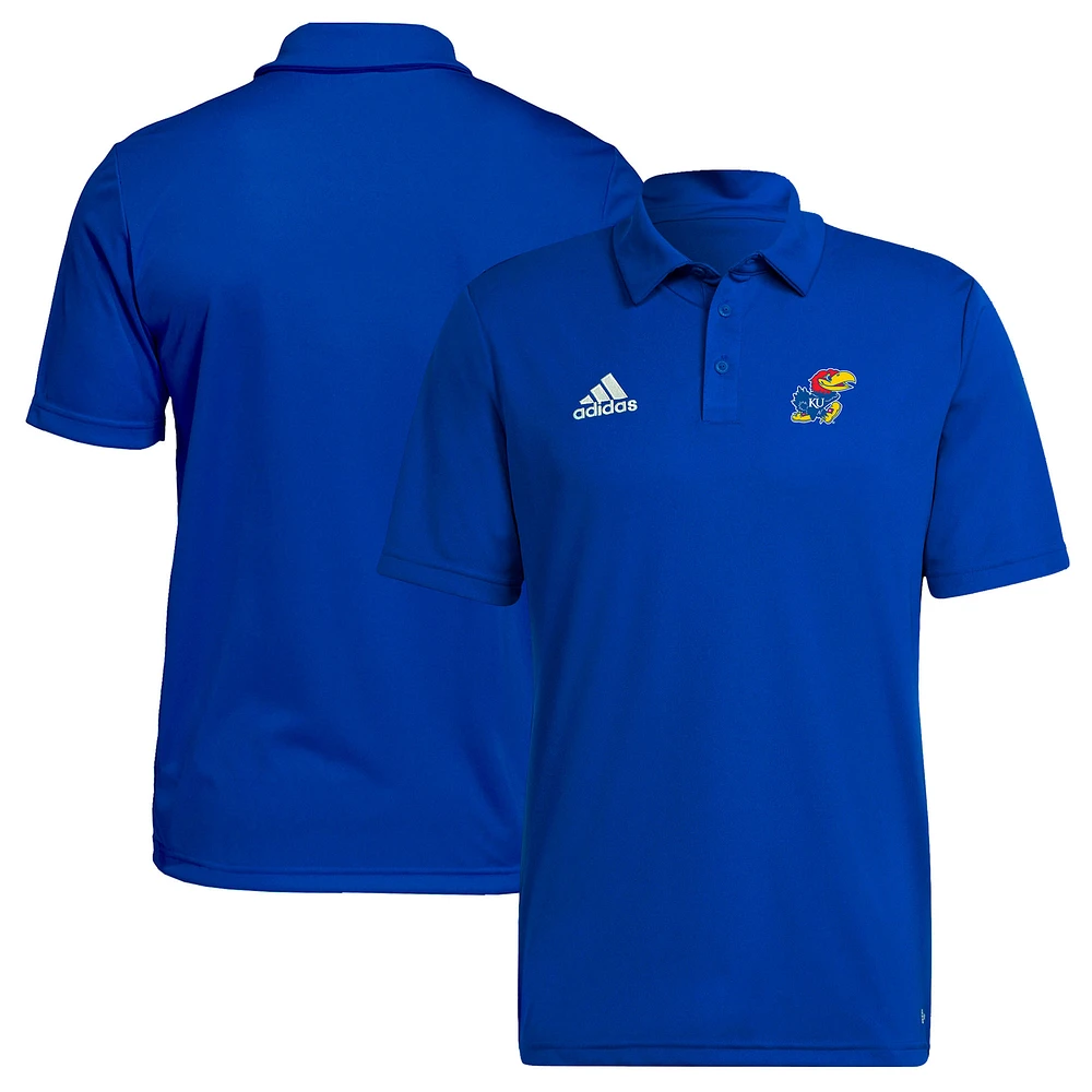 Men's adidas Royal Kansas Jayhawks Sideline Entrada22 Polo