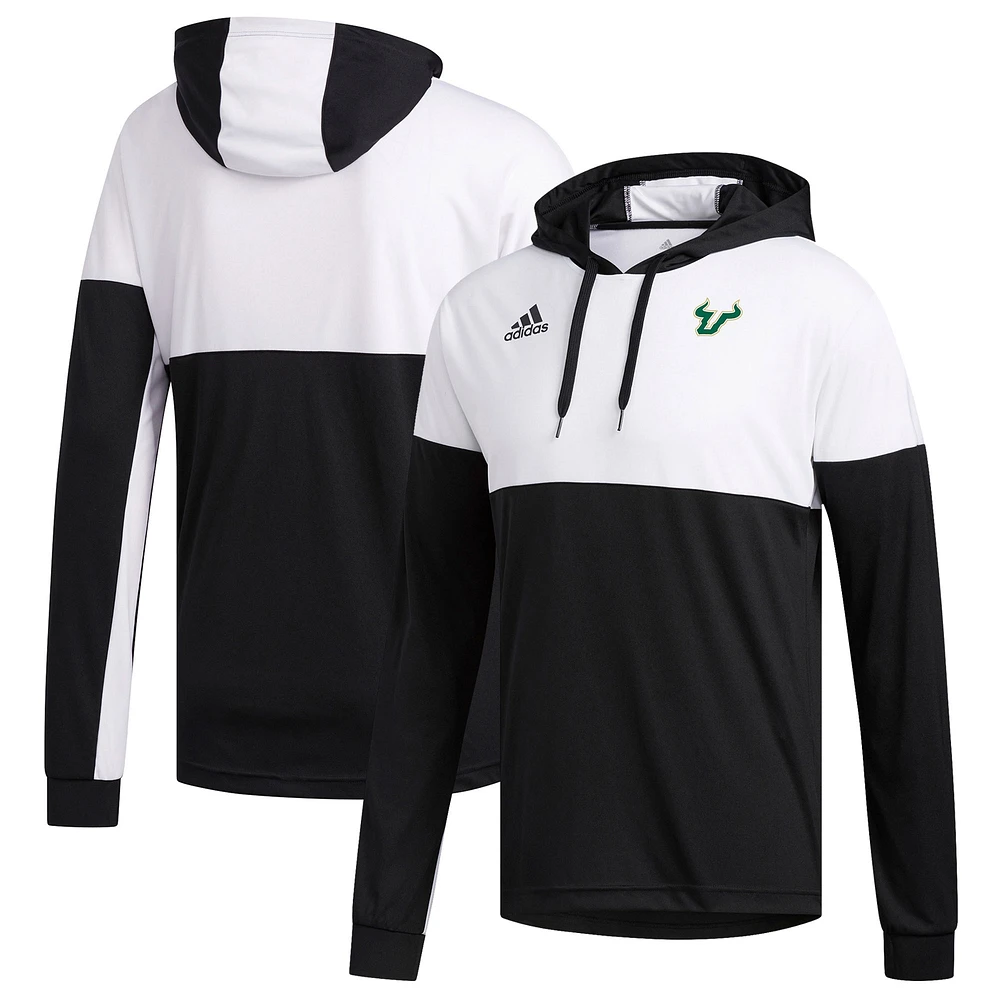 Men's adidas Black South Florida Bulls Sideline Legend Shooter Pullover Hoodie