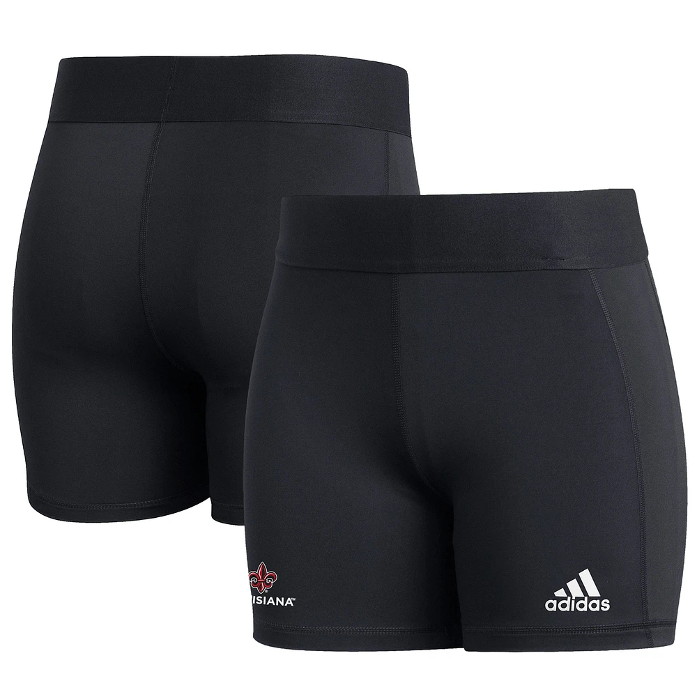 Women's adidas Black Louisiana Ragin' Cajuns Sideline Alphaskin Tight Shorts