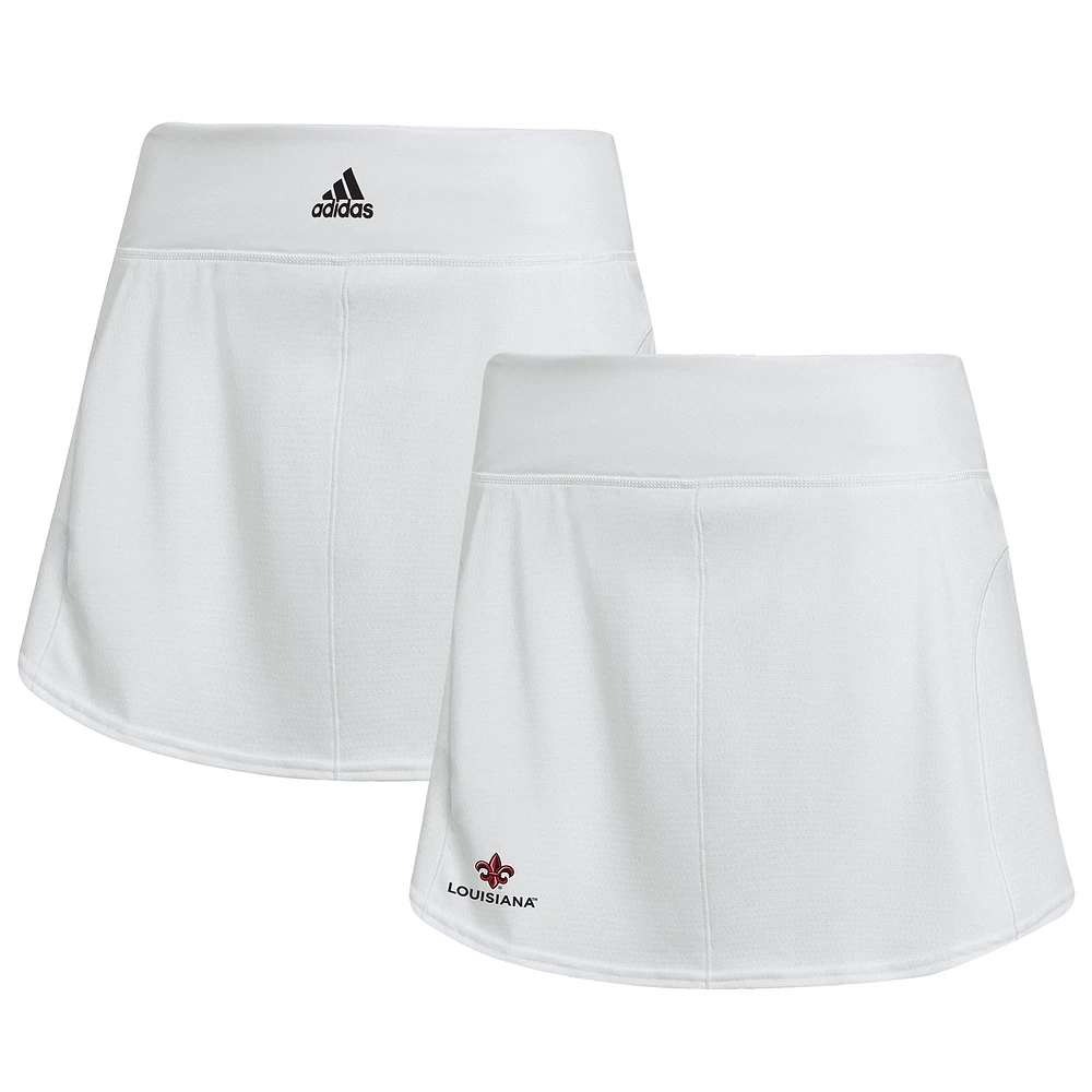 Women's adidas White Louisiana Ragin' Cajuns Sideline Tennis Match Skirt