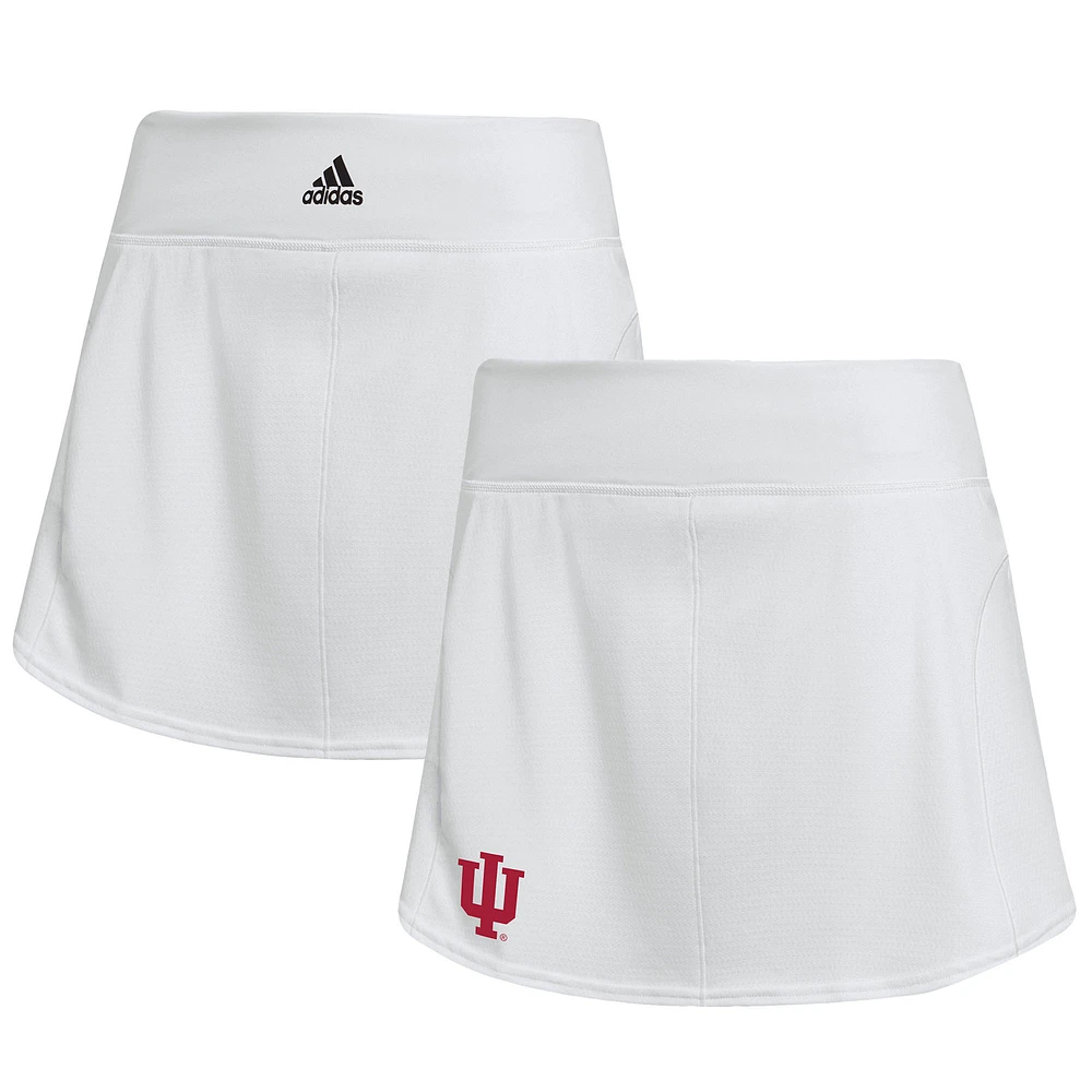 Women's adidas White Indiana Hoosiers Sideline Tennis Match Skirt