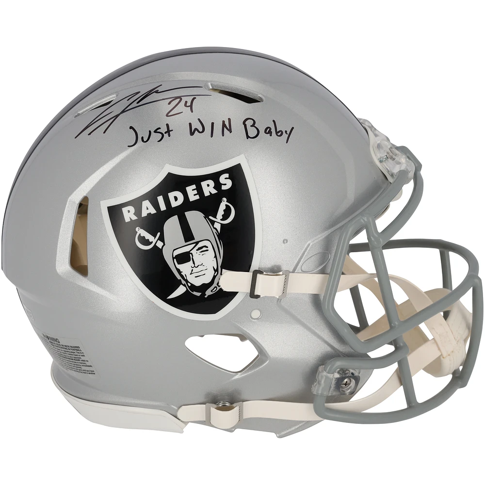 Limited Edition of 24: Charles Woodson Oakland Raiders Autographed Riddell Authentic Helmet with Inscription