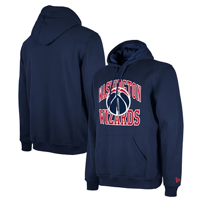 Unisex New Era Navy Washington Wizards 2023/24 Season Tip-Off Edition Pullover Hoodie