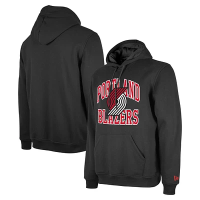 Unisex New Era Black Portland Trail Blazers 2023/24 Season Tip-Off Edition Pullover Hoodie