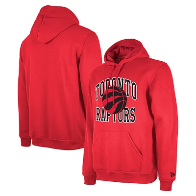 Unisex New Era Red Toronto Raptors 2023/24 Season Tip-Off Edition Pullover Hoodie