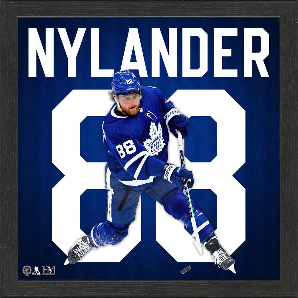 Highland Mint William Nylander Toronto Maple Leafs 13'' x 13'' Impact Jersey Framed Photo