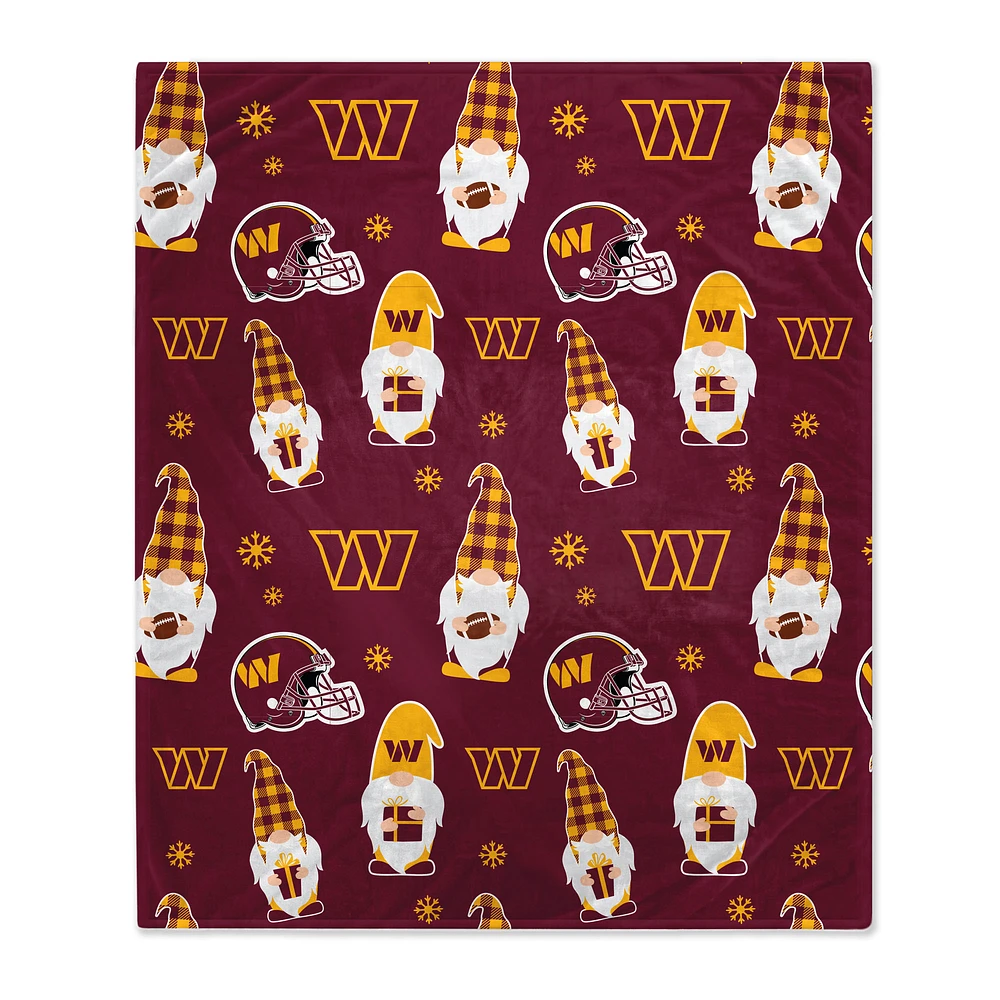 Washington Commanders 60" x 70" Gnome Helmet Blanket