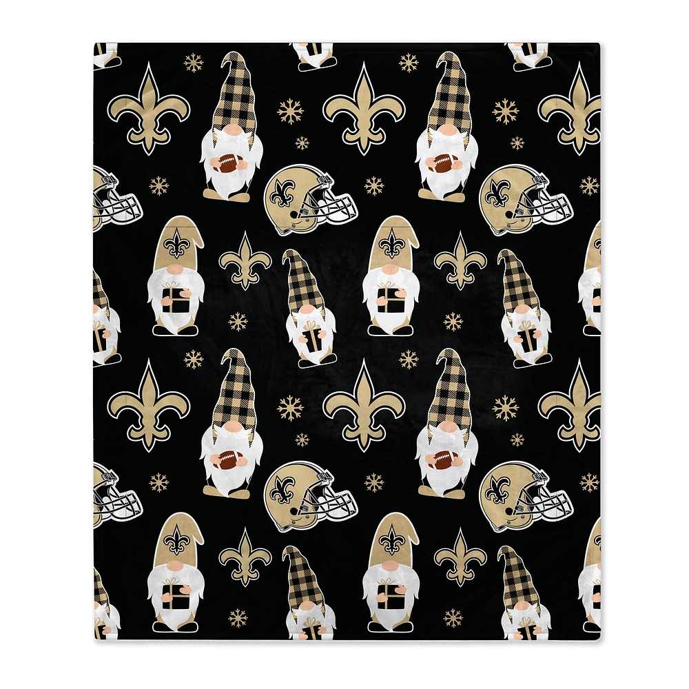 New Orleans Saints 60" x 70" Gnome Helmet Blanket