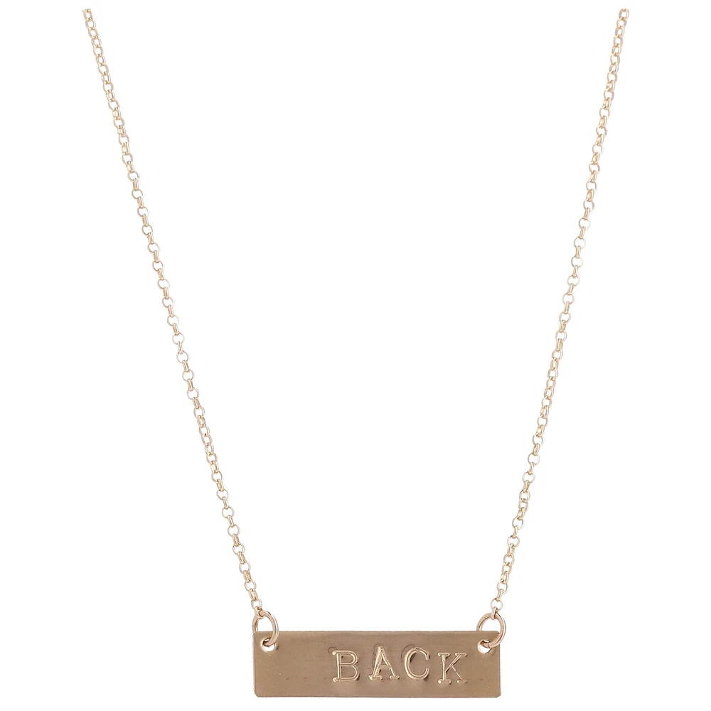 OXB USA Swimming Backstroke Bar Necklace