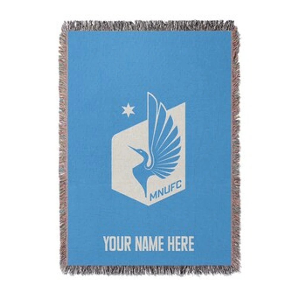 Chad & Jake Minnesota United FC 37" x 52" Personalized Woven Blanket