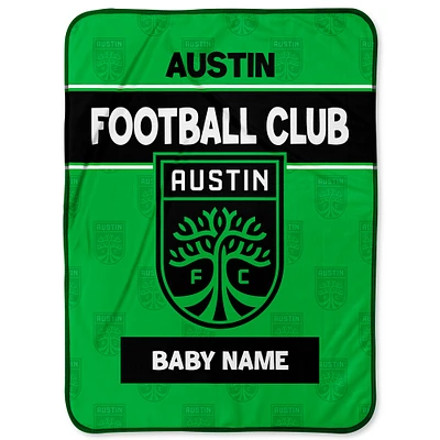 Chad & Jake Austin FC 30" x 40" Personalized Baby Blanket