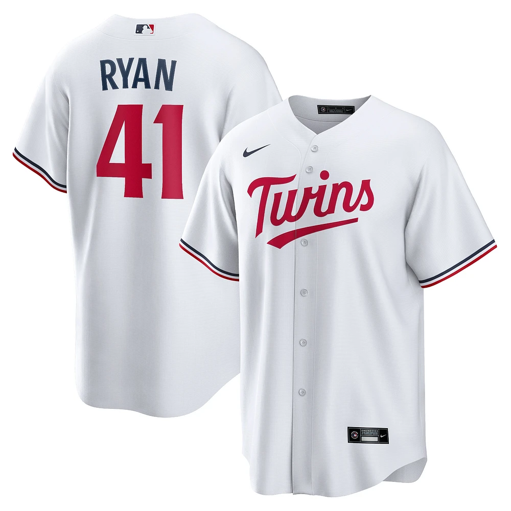 Nike Joe Ryan White Minnesota Twins Home Replica Player Jersey